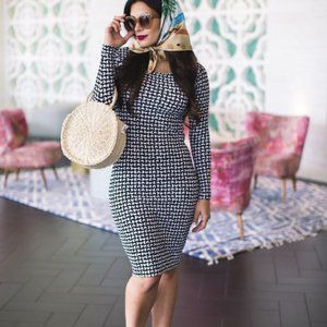 LuLaRoe Debbie black and white Dress